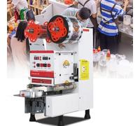 Machine à sceller automatique pour tasse de thé à bulles - Machine à sceller entièrement automatique 90/95 mm pour 500 à 650 tasses/h avec comptage automatique pour boissons boba et lait