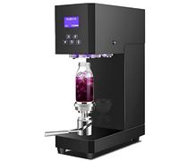 Machine à Sceller Bureau Canettes+Scelleuse Électrique Semi-Automatique+Hauteur Réglable & Compteur+Emballage Sécurisé+Canettes Aluminium/Plastique+Adaptée pour Maison & Bars Black