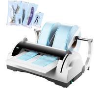 Machine à sceller dentaire, scellant automatique d'emballage 100 W, largeur d'étanchéité de 300 mm, largeur d'indentation de 12 mm pour cliniques et hôpitaux
