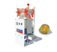 Machine à sceller les boissons Machine manuelle de cachetage tasse papier d'aluminium d'animal familier scelleuse gâteau jaune d'oeuf Film en aluminium for le thé/café lait 76mm for magasin