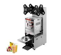 Machine à sceller les boissons Scelleuse semi-automatique for tasses de thé à bulles, en acier inoxydable, for boissons commerciales café, diamètre 90mm/95mm