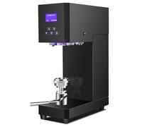 Machine à sceller les canettes automatique, avec panneau intelligent et comptage, calibre 55 mm, scelleuse de canettes à hauteur réglable pour canettes PET, lait, thé, café, boissons gazeuses, noir