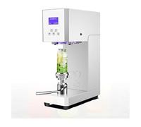 Machine à sceller les canettes automatique, écran LCD - Scelleuse de tasses commerciale portable for thé au lait, café, desserts - 110 V/220 V, convient aux tasses de calibre 5,5 cm(White)