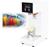 Machine à sceller les canettes automatique, machine à sceller les canettes de soda commerciales, avec compteur et écran LCD, pour gobelets en verre et plastique White