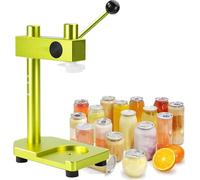 Machine à Sceller Les Canettes Manuelle Alliage D'aluminium,Hauteur Réglable 250-700 Ml,Scelle Canettes PET/Aluminium & Gobelets,Pour Café/Thé/Jus,Usage Domestique & Commercial Green