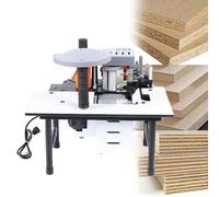 Machine à Sceller Les Chants De Qualité Industrielle, Hauteur Réglable De 7 à 60 Mm, épaisseur De Coupe De 0.3 à 3 Mm, Capacité De Colle De 1000 Ml Pour Chants Droits Et Courbes White