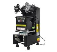 Machine À Sceller Les Gobelets Entièrement Automatique, Thé Aux Bulles For En PP/PE/papier De 9/9,5/8,8, Au Lait/café Boba Tea Scellage Efficace(Black)