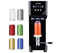 Machine à sceller les gobelets, machine à sceller les canettes électrique 370 W, avec écran LCD, calibre 55 mm, pour canettes de 55 mm, hauteur de bouchage réglable, pour canettes tous matér