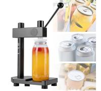 Machine à sceller les gobelets, sertisseuse de boîtes de conserve, outil manuel de scellage par pression pour bocaux, hauteur réglable, avec base fixe, pour bocaux, diamètre 51 mm/2 pouces,