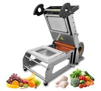 Machine à sceller les plateaux alimentaires, scellant à pression manuelle, 7 à 8 joints/min, emballage efficace pour les repas, les aliments cuits et les boîtes à emporter