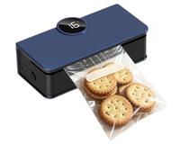 Machine à sceller les sachets Rechargeable Réglable 6 Niveaux Sous Vide | Soudeuse électrique de sachets à écran LED pour Cuisine, Maison, Sandwich, Déjeuner, Stockage des