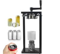 Machine à sceller manuelle pour canettes de 5,5 cm de diamètre, hauteur réglable, scelleuse à manivelle pour emballage de boissons et aliments