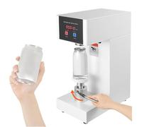 Machine à sceller semi-automatique avec écran LCD, hauteur réglable de 14 à 21,1 cm, pour canettes de soda et d'aluminium, fonctionnement facile à rabat