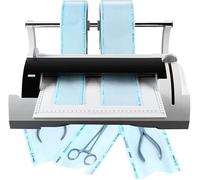 Machine à sceller stérile 100 W - Joint d'étanchéité thermique automatique - Largeur du joint de 300 mm et retrait de 12 mm - Parfait pour les laboratoires, les hôpitaux, les cliniques dentaires