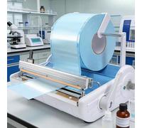 Machine à sceller thermique, scellant à impulsion en acier inoxydable, température réglable de 25 cm de largeur, machine à sceller pour sachets de stérilisation