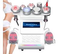 Machine à sculpter le corps portable, machine de cavitation amincissante 9 en 1, masseur multipolaire radiofréquence pour étirement de la peau, dispositif de réduction vide pour tout le corps