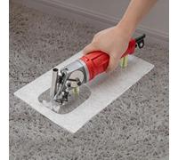 Machine à sculpter les tapis électrique, kit de pistolet à touffeter les tapis en forme de V avec vitesse et profondeur réglables, plaque auxiliaire, ciseaux de découpe et de sculpture