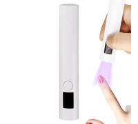 Machine à sécher les ongles - Lampe UV rechargeable 250 mAh Appareil compact pour polymériser les ongles, machine à durcir le vernis à ongles portable, équipement de beauté avec recharge
