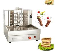 Machine à Shawarma électrique, Rôtissoire Verticale Domestique en Acier Inoxydable avec Tubes Chauffants Efficaces, Rotation à 360°, Machine à Kebab Automatique pour Shawa, Style1