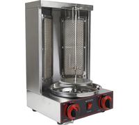 Machine à shawarma rotative, 3000W, rotation 360°, argent