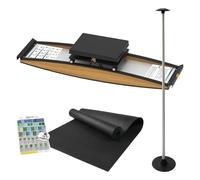 Machine à Ski d'intérieur simulée avec bâton et Tapis de Marche, équipement d'exercice for Machine , résistance réglable Librement 0 100 kg