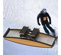 Machine à Ski Simulée D'intérieur, Appareils De Ski pour Salle De Sport à Domicile avec Canne Et Tapis De Sol, Simulateur De Ski pour Débutants, Charge De 150 Kg/330 LB