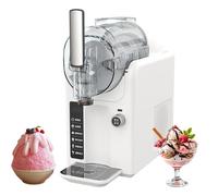 Machine à Slushie pour la maison, machine à crème glacée, machine à boissons glacées, pas besoin de glace, autonettoyante et 5 modes prédéfinis pour Slushie Milkshake à la crème glacée molle white