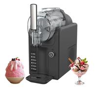 Machine à Slushie pour la maison, machine à crème glacée, machine à boissons glacées, pas besoin de glace, autonettoyante et 5 modes prédéfinis pour Slushie Milkshake à la crème glacée molle black