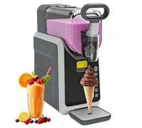 Machine à Slushie Sans Besoin de Glace, Fabricant de Boissons Froides et de Glaces Soft avec 5 Programmes Prédéfinis, Fonction Auto-Nettoyante, pour Slushies, Smoothies, Milkshakes et Bars à Domicile