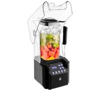 Machine à Smoothie Insonorisée 2L Smoothie Blender Machine à Smoothie Autonettoyante Mixeur Professionnel de Comptoir Avec Clavier Numérique étanche Machine à Glaçons Noir