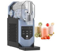 Machine à smoothie, mélangeur de boissons de 2 L avec écran tactile LCD et plateau d'égouttement amovible pour smoothies, milkshakes et boissons glacées dans les hôtels, bars et cafés