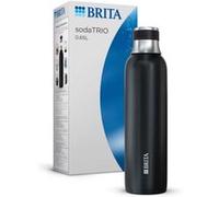 Machine a Soda Bouteille isotherme BRITA Compatible SodaTRIO Capacité 0 65L Acier ydab Noir