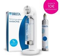 Machine a soda BRITA - SodaONE Blanche - 1 Bouteille 1L et 1 Cylindre de CO2 inclus