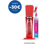 Machine à eau pétillante SodaStream ART Mandarine - Avec 1 bouteille 1L, compatible lave-vaisselle + 1 recharge de gaz 60L