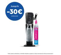 Machine à soda et eau pétillante SODASTREAM - ART Marbre - 1 bouteille 1 L compatible lave-vaisselle - 1 recharge de gaz 60L