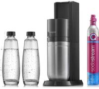 Machine a soda et eau pétillante SODASTREAM - DUO Noire - 2 carafes en verre - 1 recharge de gaz 60L