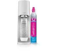 Machine à soda et eau pétillante SODASTREAM - TERRA Blanche - 1 bouteille compatible lave-vaisselle - 1 recharge de gaz 60L
