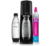 Machine a soda et eau pétillante SODASTREAM - TERRA Noire - 2 bouteilles compatible lave-vaisselle - 1 recharge de gaz 60L