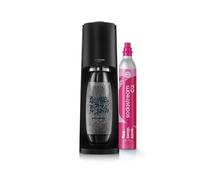 Machine à soda et eau pétillante SODASTREAM - TERRA Noire Feuille de Printemps - 1 bouteille - 1 recharge de gaz 60L
