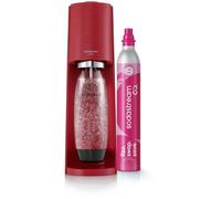 Machine à soda et eau pétillante SODASTREAM - TERRA Rouge - 1 bouteille compatible lave-vaisselle - 1 recharge de gaz 60L