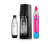 Machine à soda et eau pétillante SODASTREAM - TERRA Noire - 2 bouteilles compatible lave-vaisselle - 1 recharge de gaz 60L