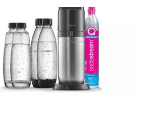 Machine à soda SODASTREAM DUO Noire Pack 2 carafes + 2 bouteilles