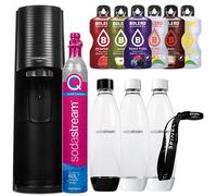 Machine à soda - Sodastream - Terra Noir - 3 bouteilles 1L - Cartouche Quick Connect - 6 saveurs sans sucre