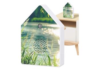 Machine à sons d'oiseaux, dispositif de relaxation Audio, gazouillis naturel, minuterie, Volume réglable, boîte de thérapie sonore Portable | Boîte de gazouillis d'oiseaux activée par capteur de mouve