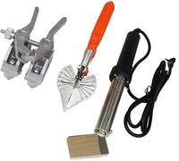 Machine à souder à courroie, 150 W, appareil à joint thermofusible avec pince, ciseaux et fer à souder pour courroies trapézoïdales et courroies pentagonales