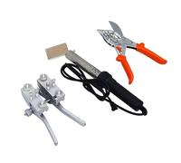 Machine à Souder Courroies Rondes PolyuréThane, Soudeuse éLectrique 150W/200W pour Courroies Rondes PU, avec Ciseaux, Fer Souder Et Pince Serrage pour Soudage Par Fusion Chaud,150W