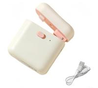 Machine à souder électrique avec aimant - Rechargeable par USB - Pour sacs à collation et chips - Scellage à chaud instantané sans préchauffage - Aide ménager compacte jaune (blanc)