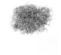 Machine à souder en plastique - 1200 pièces - Kit d'agrafes à chaud - Outil de réparation de pare-chocs de voiture - En acier inoxydable - Ondulés - Coins plats - Pour carrosserie