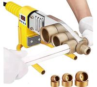 Machine à souder Les tuyaux en Plastique, kit de soudage de tuyaux en Plastique, avec tête de soudage de 20 à 32 mm, 20 à 63 mm, Outil thermofusible pour Chauffage électrique de tuyaux PPR/PE, régla