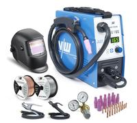 Machine à souder MIG MAG 165 A avec et sans gaz Fil de remplissage Soudage au gaz de protection Fonction de soudage d'électrode 160 ampères Auto Alimentation de fil Inverseur